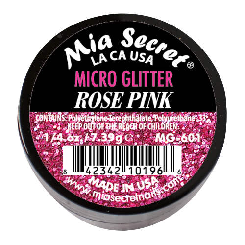 Micro Glitter Acryl-Pulver Rose Pink