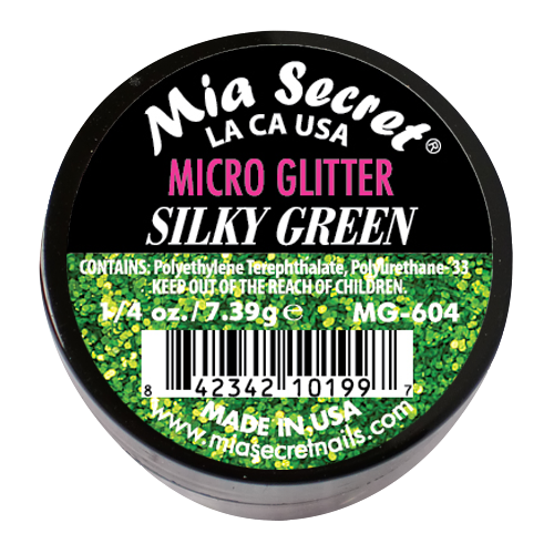 Micro Glitter Acryl-Pulver Silky Green