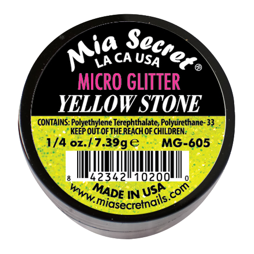 Micro Glitter Acryl-Pulver Yellow Stone