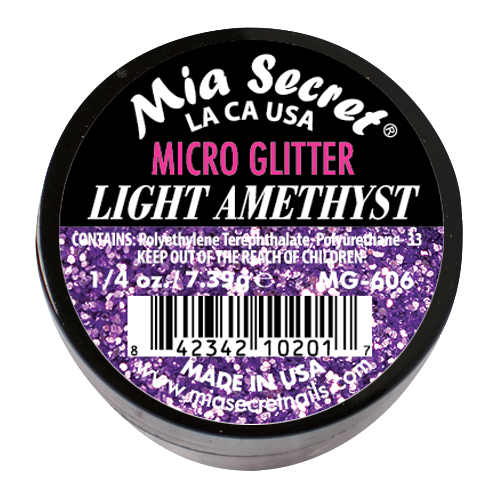 Micro Glitter Acryl-Pulver Light Amethyst