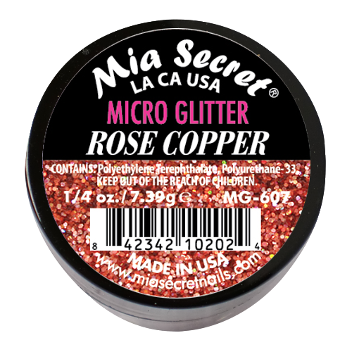 Micro Glitter Acryl-Pulver Rose Copper
