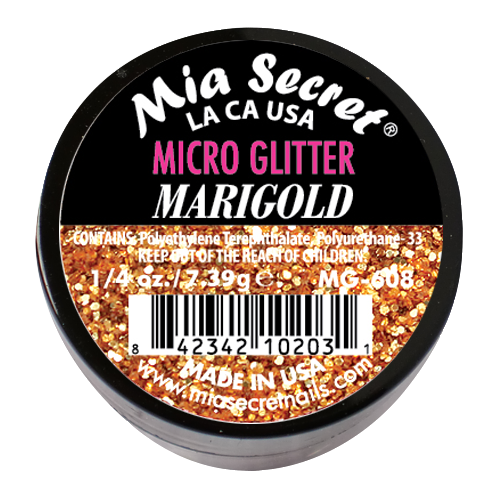Micro Glitter Acryl-Pulver Marigold