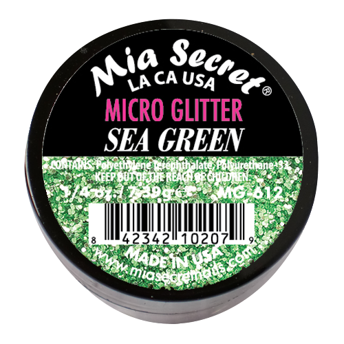 Micro Glitter Acryl-Pulver Sea Green