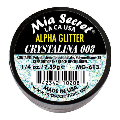 Alpha & Dust Glitter Acryl-Pulver Crystalina 008 