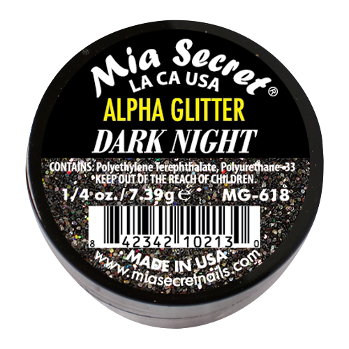 Alpha & Dust Glitter Acryl-Pulver Dark Night
