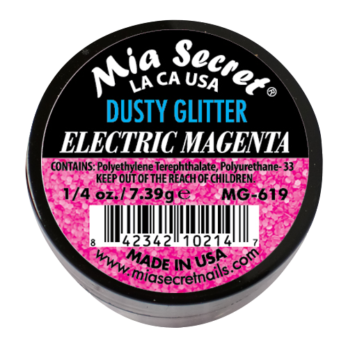 Alpha & Dust Glitter Acryl-Pulver Electric Magenta