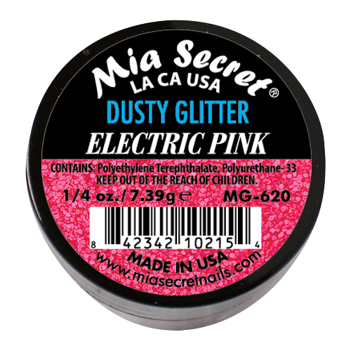 Alpha & Dust Glitter Acryl-Pulver Electric Pink