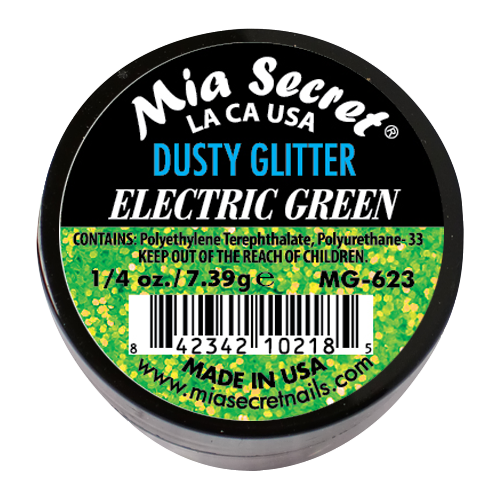 Alpha & Dust Glitter Acryl-Pulver Electric Green