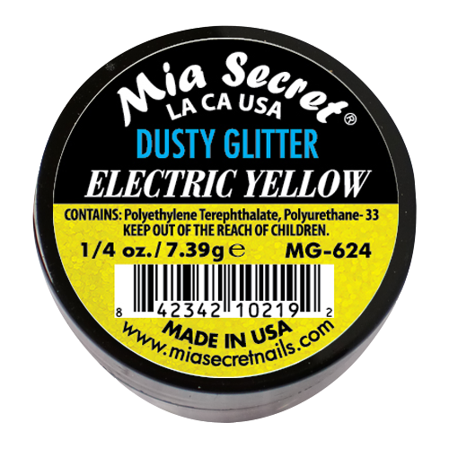 Alpha & Dust Glitter Acryl-Pulver Electric Yellow