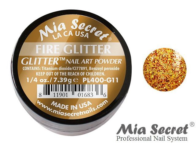 Glitter Acryl-Pulver Fire