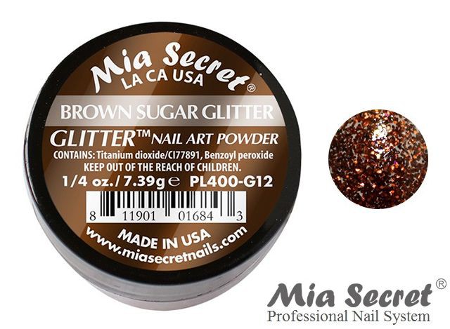 Glitter Acryl-Pulver Brown Sugar