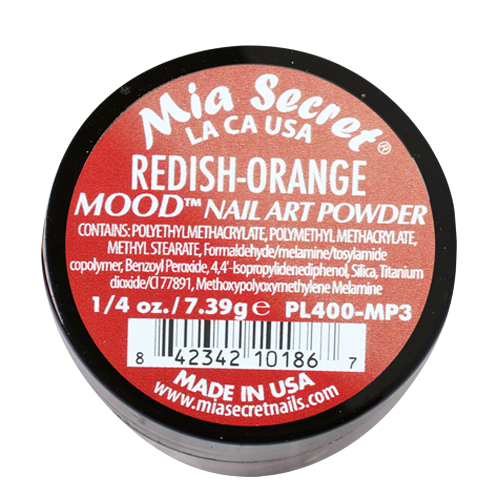 Mood Acryl-Pulver Rot - Orange