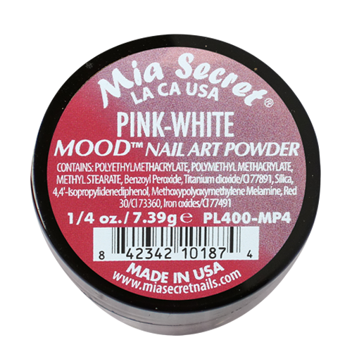 Mood Acryl-Pulver Pink - Weiß