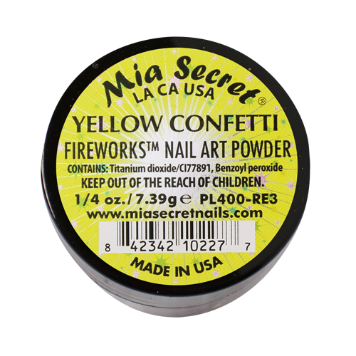 Fireworks Acryl-Pulver Yellow Confetti