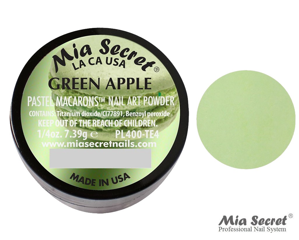 Pastel Macarons Acryl-Pulver Green Apple