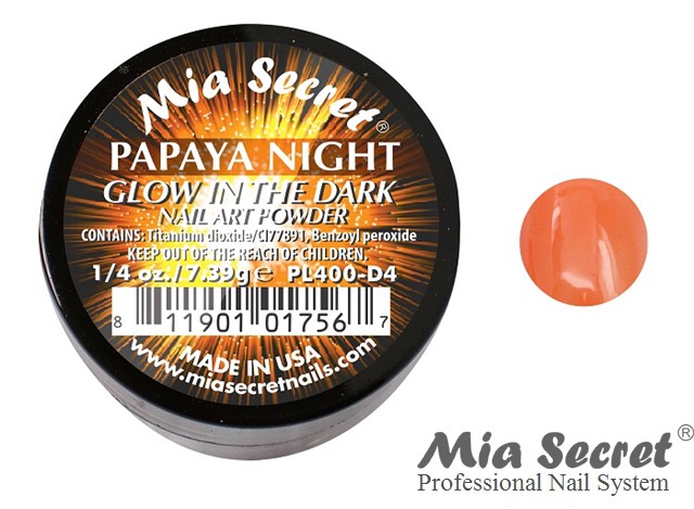 Glow in the Dark Acryl-Pulver Papaya Night