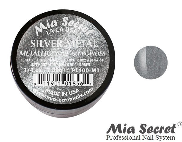 Metallic Acryl-Pulver Silver Metal