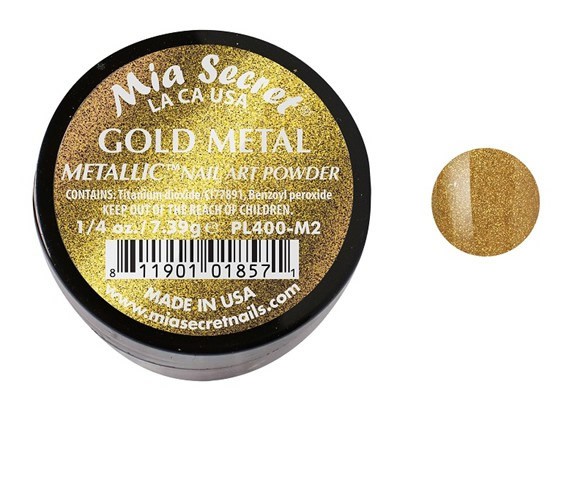 Metallic Acryl-Pulver Gold Metal