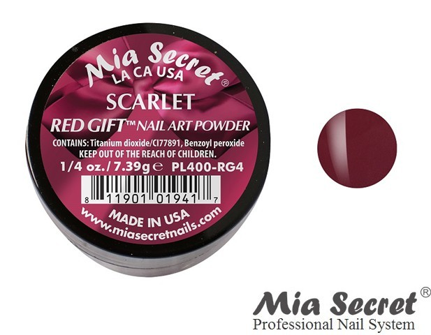 Red Gift Acryl-Pulver Scarlet
