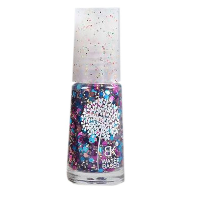 Waterbasis Nagellak Glitters Roze Blauw (Grof)