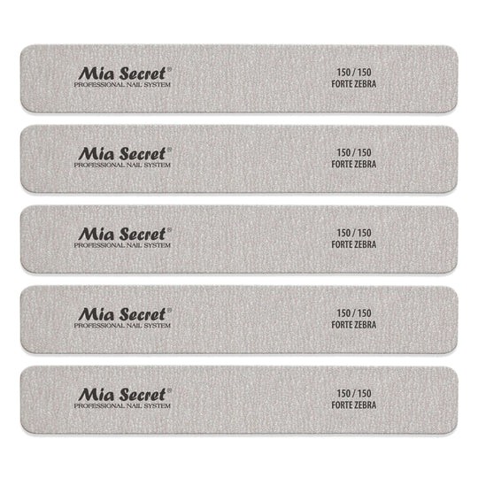 Forte Zebra Gerade Nagelfeile 150/150 Grün (5 Stück)