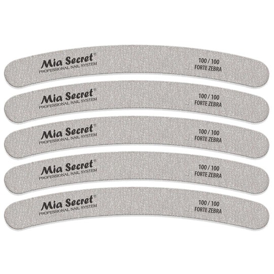 Forte Zebra Kurve Nagelvijl 100/100 Roze (5stuks)