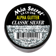 Alpha & Dust Glitter Acryl-Pulver Classic Silver