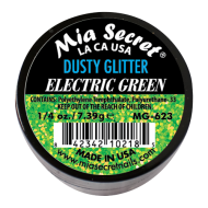 Alpha & Dust Glitter Acryl-Pulver Electric Green