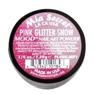 Mood Acryl-Pulver Pink Glitter - Schnee