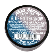 Mood Acryl-Pulver Blauer Glitter - Schnee