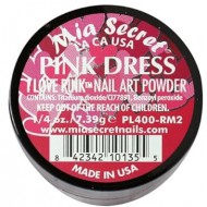 I Love Pink Acrylpoeder Pink Dress
