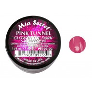 Glow in the Dark Acryl-Pulver Pink Tunnel