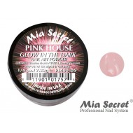 Glow in the Dark Acryl-Pulver Pink House