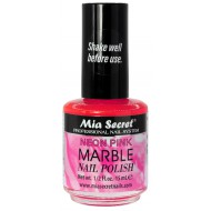 Marmor-Nagellack Neonpink