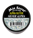 Alpha & Dust Glitter Acryl-Pulver Silver Alpha